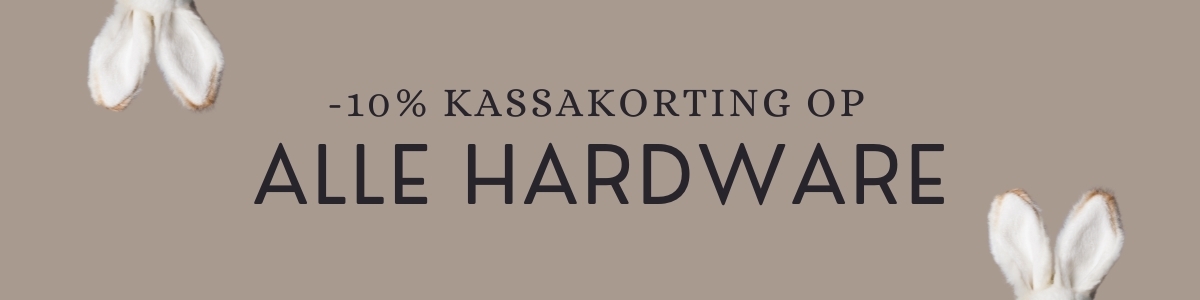 -10% kassakorting op alle hardware